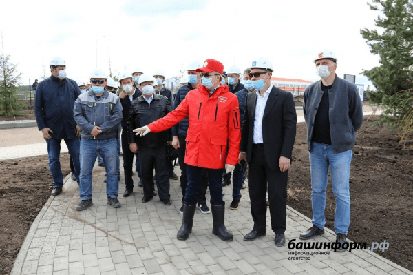 Андрей Назаров проинспектировал строительство инфекционной больницы в Уфимском районе