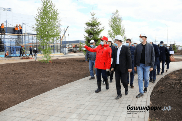 Андрей Назаров проинспектировал строительство инфекционной больницы в Уфимском районе
