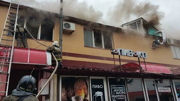 В Башкирии локализовали возгорание в торговом центре
