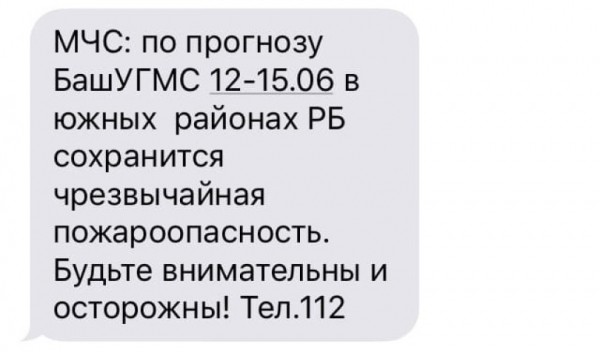 В Башкирии опубликовали штормовое предупреждение о сильном ветре и высокой пожароопасности В Башкирии опубликовали штормовое предупреждение о сильном ветре и высокой пожароопасности