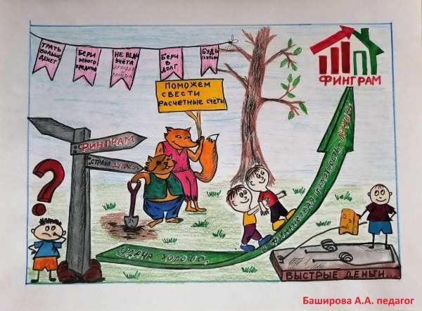 В Башкирии подвели итоги конкурса «Финансовая грамотность в рисунках в период пандемии»