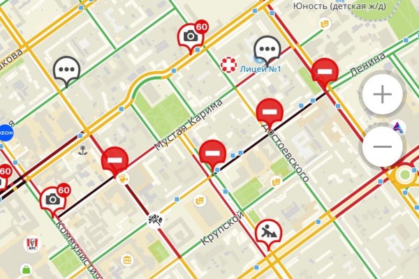 В центре Уфы временно закроют движение транспорта на нескольких улицах